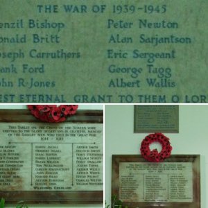 Saxilby War Memorials Lincolnshire
