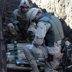 EOD technicians Kirkuk Air Base Iraq