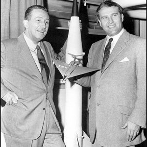 Wernher von Braun meets Walt Disney