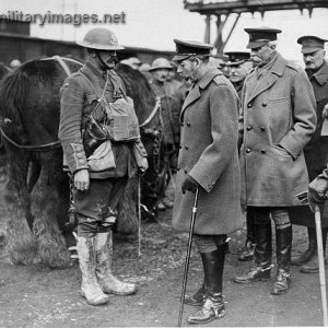 King George Inspects A Horse Troop WW1