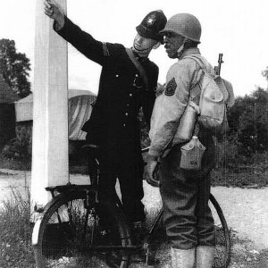 British Policeman & GI WW2