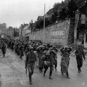 German POWs at Cherbourg