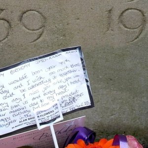Leeds St Peter War Memorial (Birthday message)