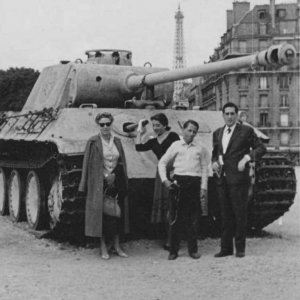 Panther Tank In Paris France