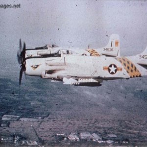A-1H Skyraiders from the 514th Fighter Squadron