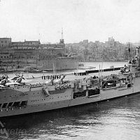 HMS Indomitable, Grand Harbour, Malta 1952