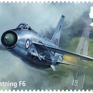 lightning jet british Stamp