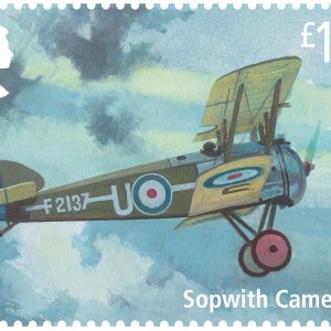 sopwith camel british stamp