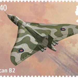 vulcan v bomber british stamp
