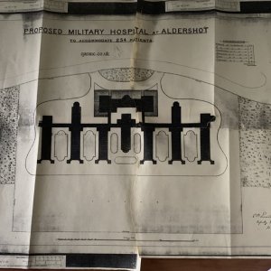 Cambridge Military Hospital plans 1876