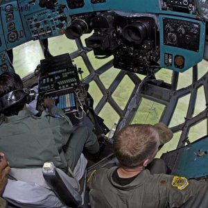In the cockpit of an Indian IL-76