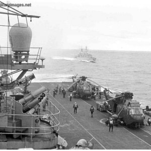 HMS Hermes & HMS Broadsword