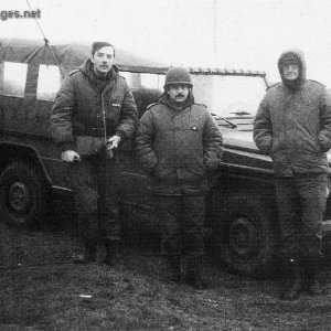 Three cold Argentine officers