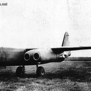 Arado 234 V13 abandoned at a German airfield Apr 1945