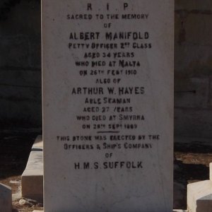 Albert MANIFOLD,  Arthur William HAYES