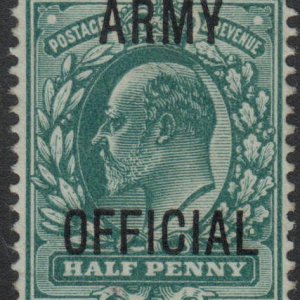 1902 GB Edward VII - ARMY OFFICIAL