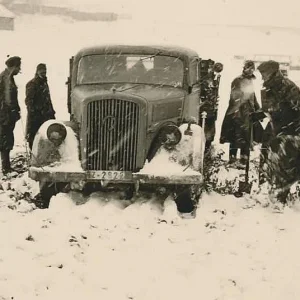 Wehrmacht truck in winter