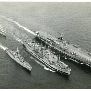 Three ship refuelling far east 1965 (View 1)