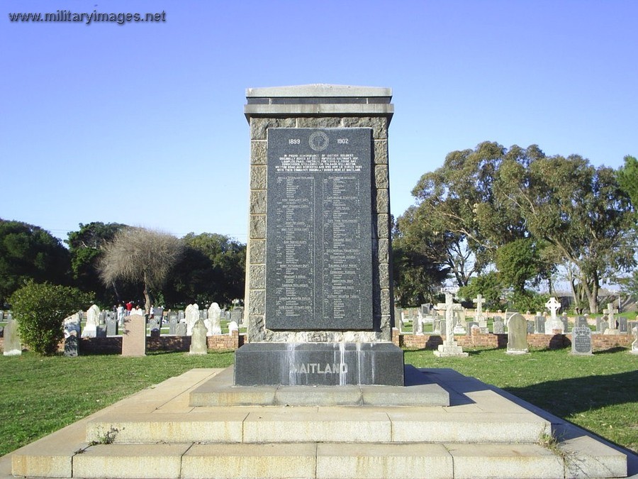 1899-1902 Boer War Memorial Maitland Cemetery Cape Town Western Cape