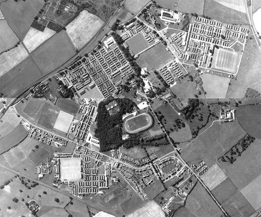 Aerial Photo 1964 Park Hall Camp Oswestry