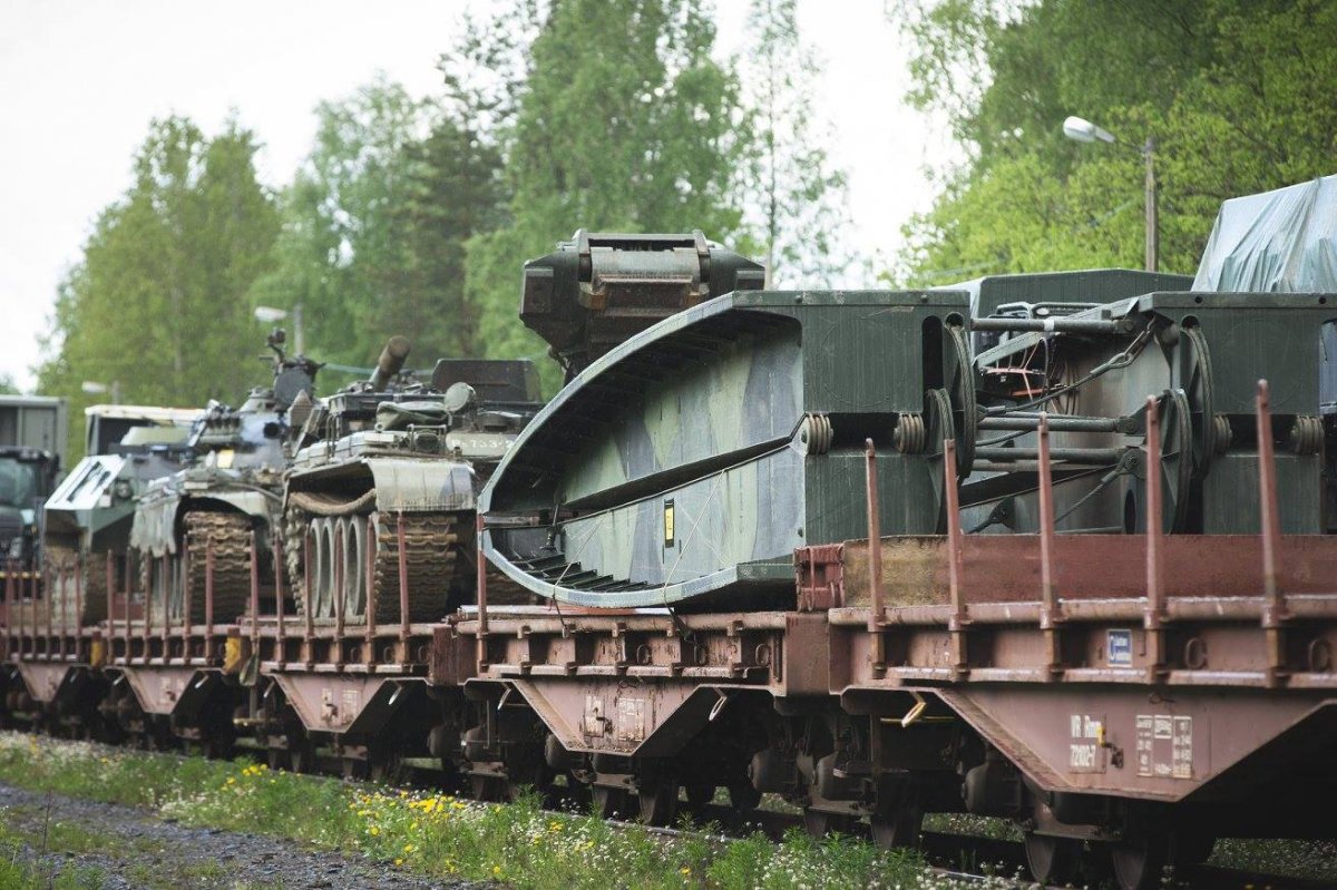 Finnish Army Military train