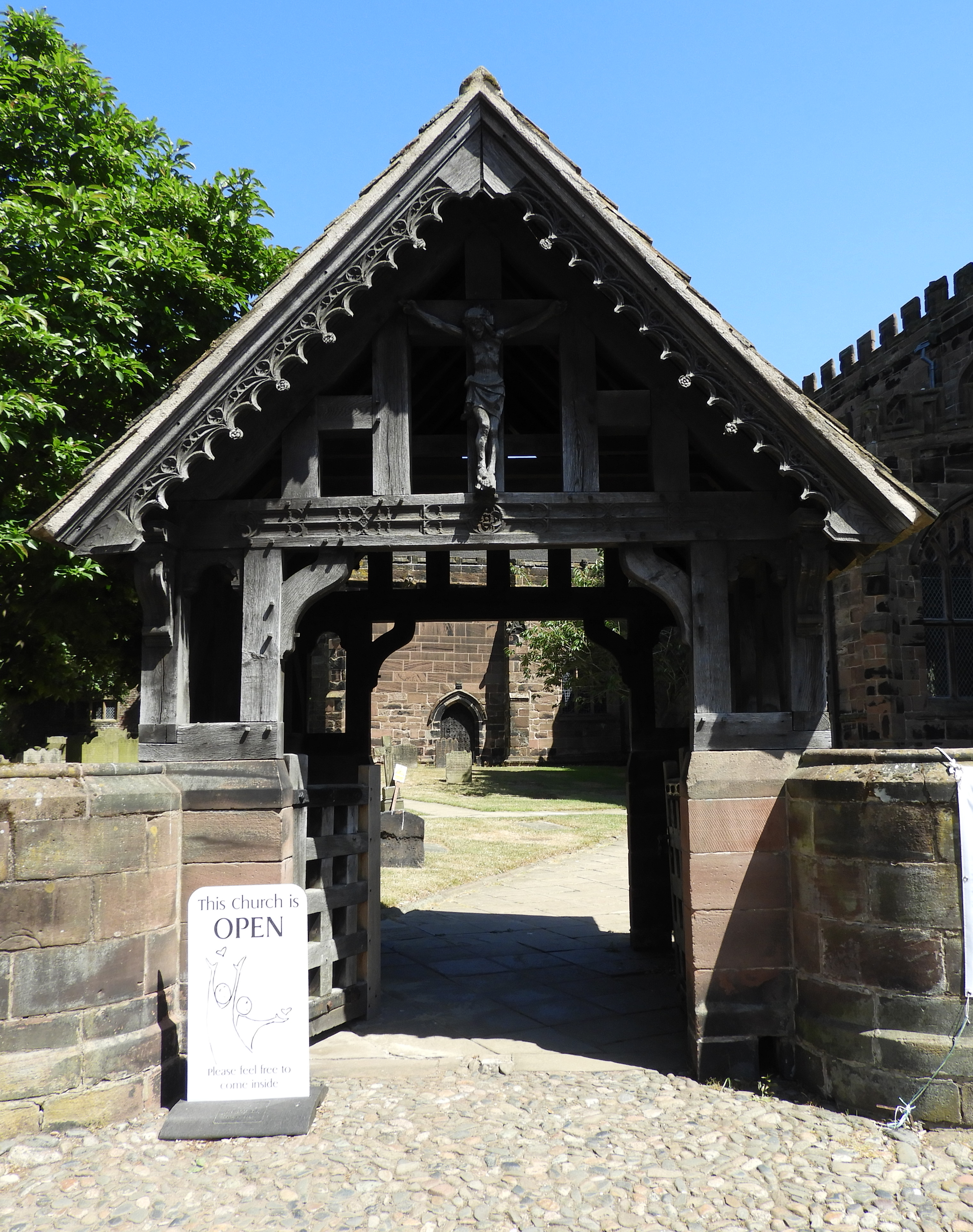 Lych Gate. War Memorial, Great Budworth, Cheshire