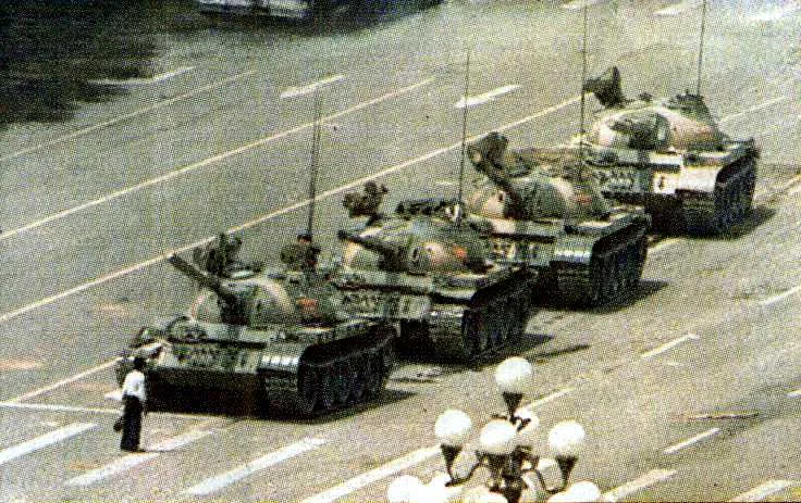Tanks on Tiananmen Square