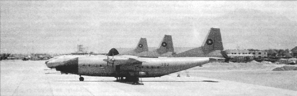 An-12BP AAF parked at Kabul airfield without heat trap blocks. May 1988.jpg