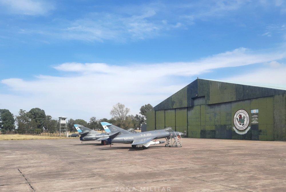 Argentine Navy Super Etendard (3-A-202) & SEM (44) at Comandante Espora (March 2024) (2).jpg
