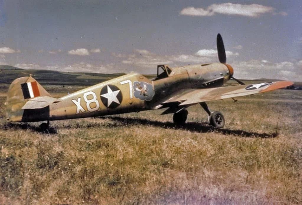 Captured Messerschmitt Bf109 by US forces during Second World War.webp