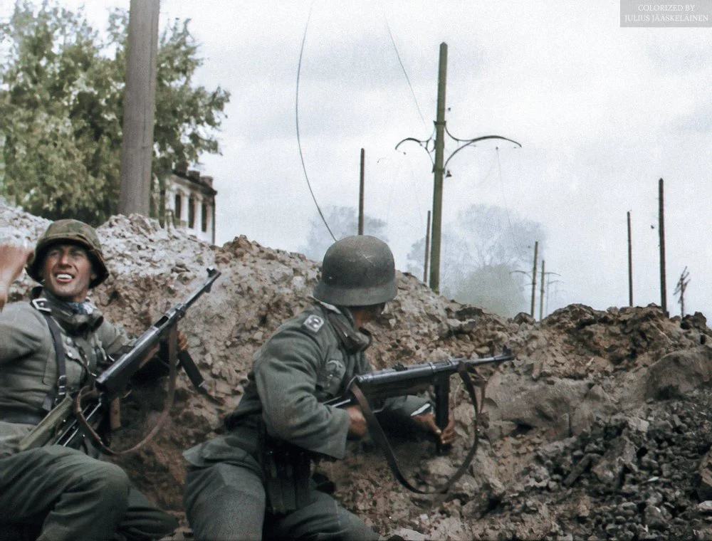 German soldiers of the 24th Panzer Division during the fighting for the southern station of S...webp