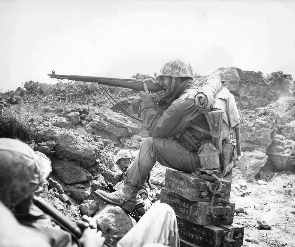 marine-aiming-frifle-on-iwo-jima.webp