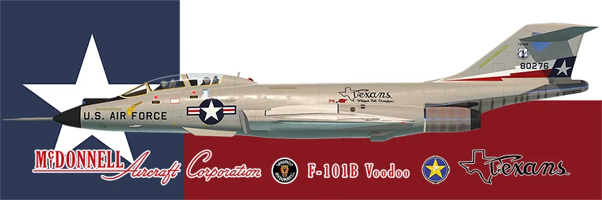 McDonnell F-101B Voodoo 111st FIS profile john matthews