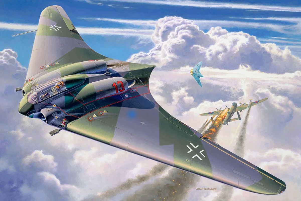 Revell-Horten-Ho-IX-German-flying-wing-artwork.webp