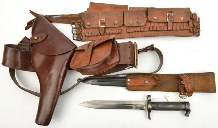 Sam browne and swedish Mauser Bayonet.webp