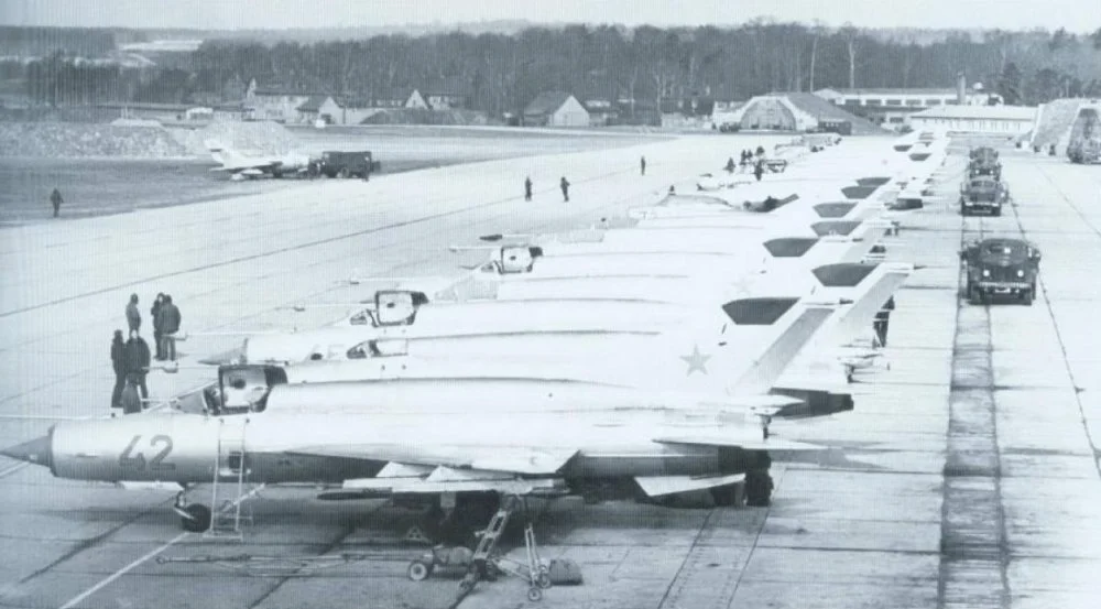 Soviet MiG-21SMT (42 & more) at Altemburg (1980-81).webp