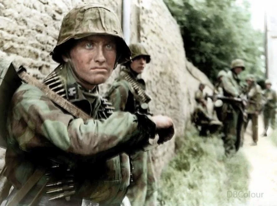 SS Sturmann Otto Funk and his SS Hitlerjugend comrades in Rots, west of Caen. Funk's unit was...webp