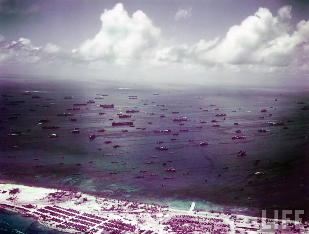 Ulithi Atoll and the Pacific Fleet of the United States Navy 1944 - 1945.webp