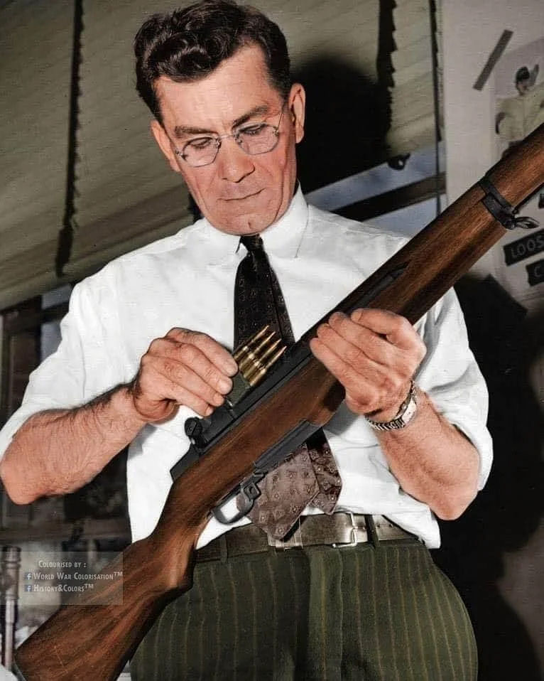 US John Garand y el fusil M1 Garand.webp