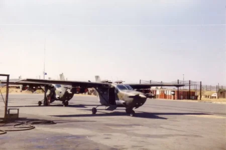 Rhodesian FTB337G 'Lynx' with mini-golf bombs.jpg