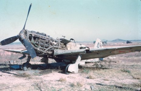 KPAF Yak-9 at Kimpo (October 1950).jpg