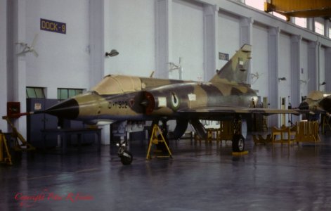 UAEAF Mirage 5EAD (502) at PAC Kamra (6 February 1991).jpg