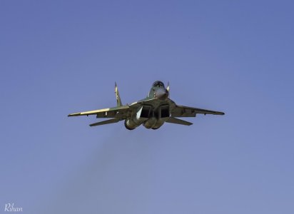 Sudanese MiG-29SEh over Merowe during Blue Shield-1 (March until 12 April 2017).jpg