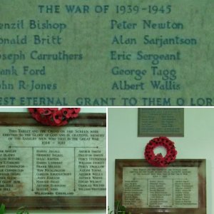 Saxilby War Memorials Lincolnshire