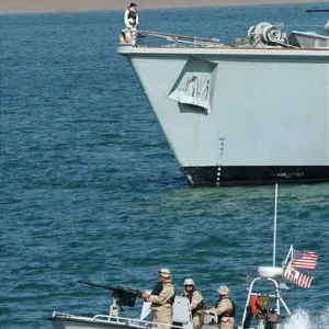 lookout onboard HMS Brocklesby