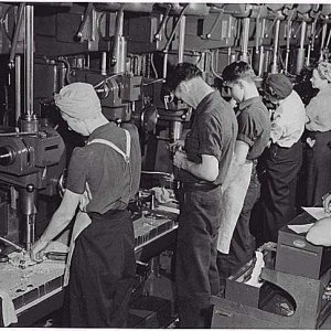 Working alongside men in the Factory
