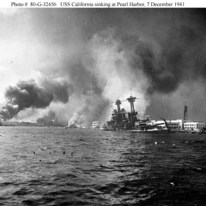 PEARL HARBOR WWII -USS CALIFORNIA