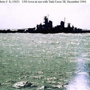 USS Iowa at sea
