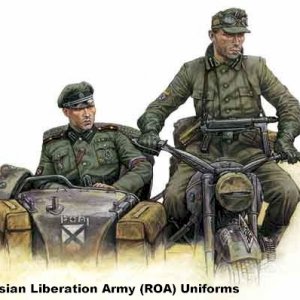 Russian Lideration Army Motorbike crew