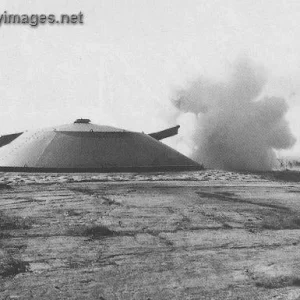 152mm Canet coastal gun firing in 1960's
